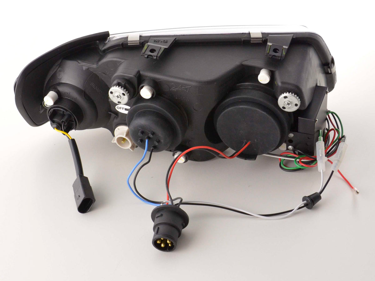 Scheinwerfer Set Daylight LED Tagfahrlicht Audi A3 Typ 8L 96-00 schwarz Scheinwerfer Set Daylight LED Tagfahrlicht Audi A3 Typ 8L 96-00 schwarz